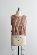 plaid cotton tank