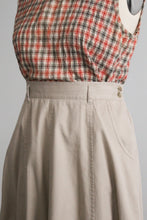 almond cotton maxi skirt