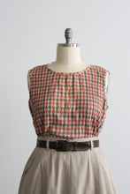 plaid cotton tank