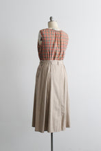 almond cotton maxi skirt