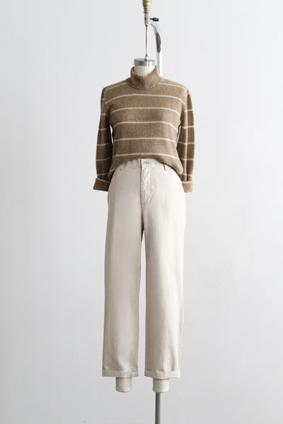 driftwood stripe cotton trousers (m)