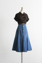 big sur denim maxi skirt