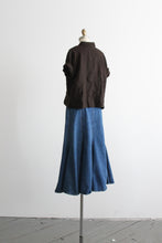 big sur denim maxi skirt