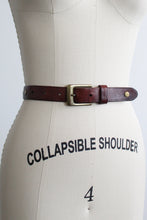 oxblood studded leather belt