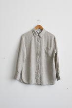 striped oxford button up