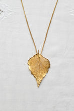 birch leaf necklace