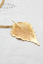 birch leaf necklace