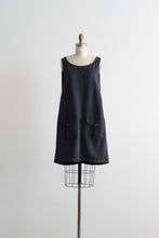 ash black apron dress
