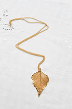 birch leaf necklace