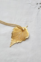 birch leaf necklace
