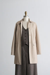 gingham trench