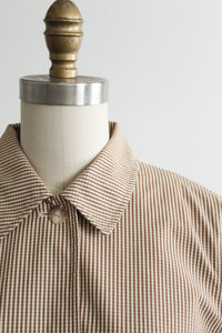 gingham trench