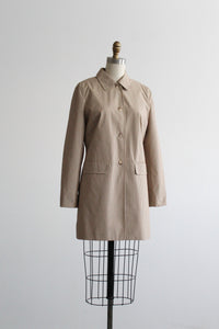 gingham trench