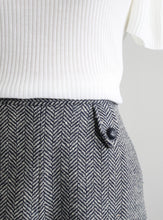 chevron wool shorts