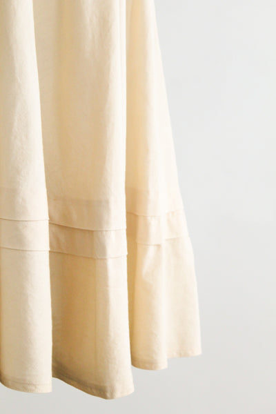 bone linen skirt (m)