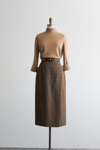 card catalog wool midi skirt