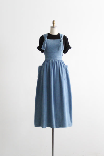 willowbend chambray pinafore (s/m)