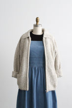 cobblestone zip-front cardigan (s/m)