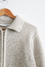 cobblestone zip-front cardigan (s/m)