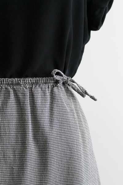 gingham market skirt