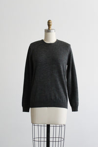 graphite wool pullover