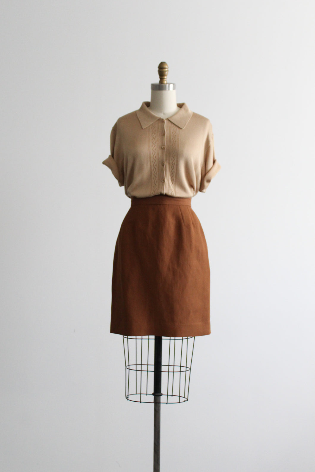 fireside linen skirt