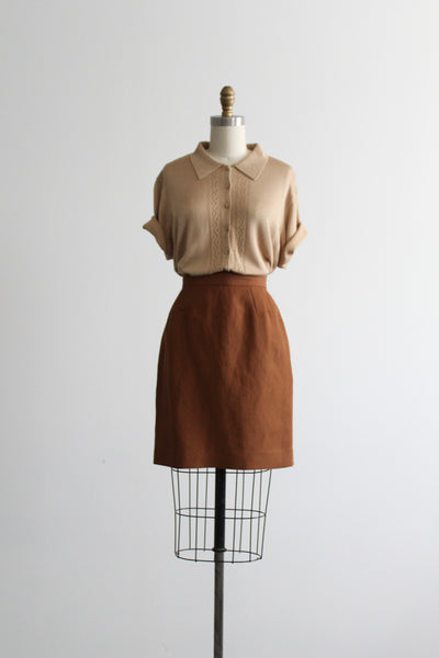 fireside linen skirt