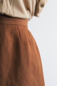 fireside linen skirt