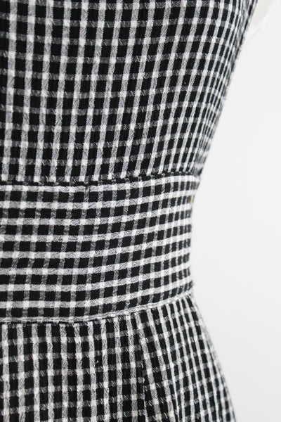 gingham pinafore