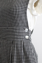 gingham pinafore