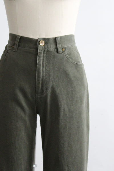 mossbed ralph lauren cotton trousers (m)