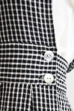 gingham pinafore