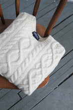 eggshell wool fisherman sweater (s)