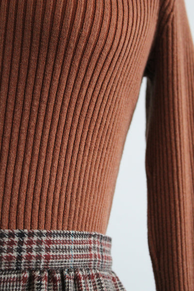 clay silk turtleneck