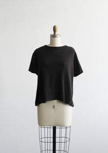 ash black cotton tee