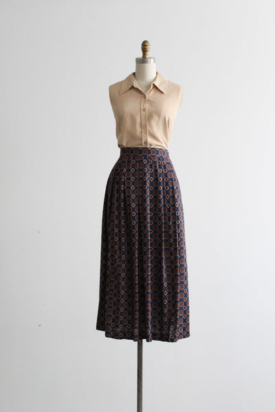 foulard midi skirt