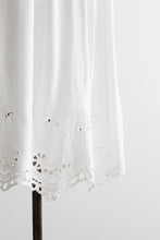parchment cutwork skirt