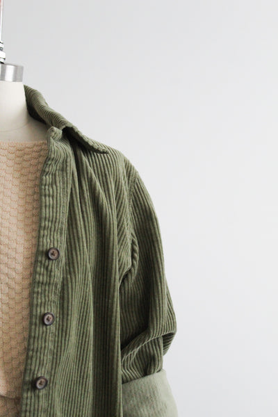fern corduroy work shirt