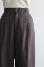 aubergine high rise trousers