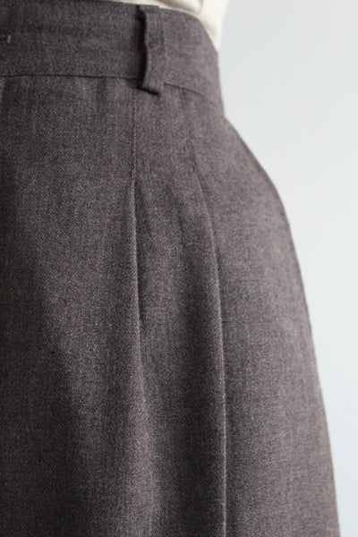 aubergine high rise trousers