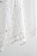 parchment cutwork skirt