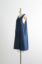 denim apron dress
