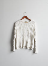 cotton cable knit sweater
