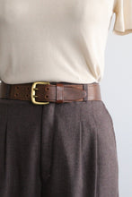 horseshoe leather belt