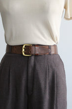 aubergine high rise trousers