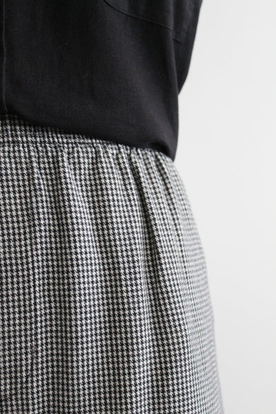 houndstooth flannel cotton trousers