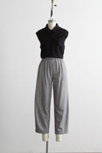 houndstooth flannel cotton trousers