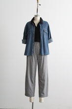 houndstooth flannel cotton trousers