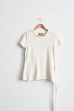 parchment belted tee