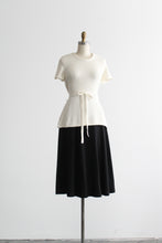 parchment belted tee